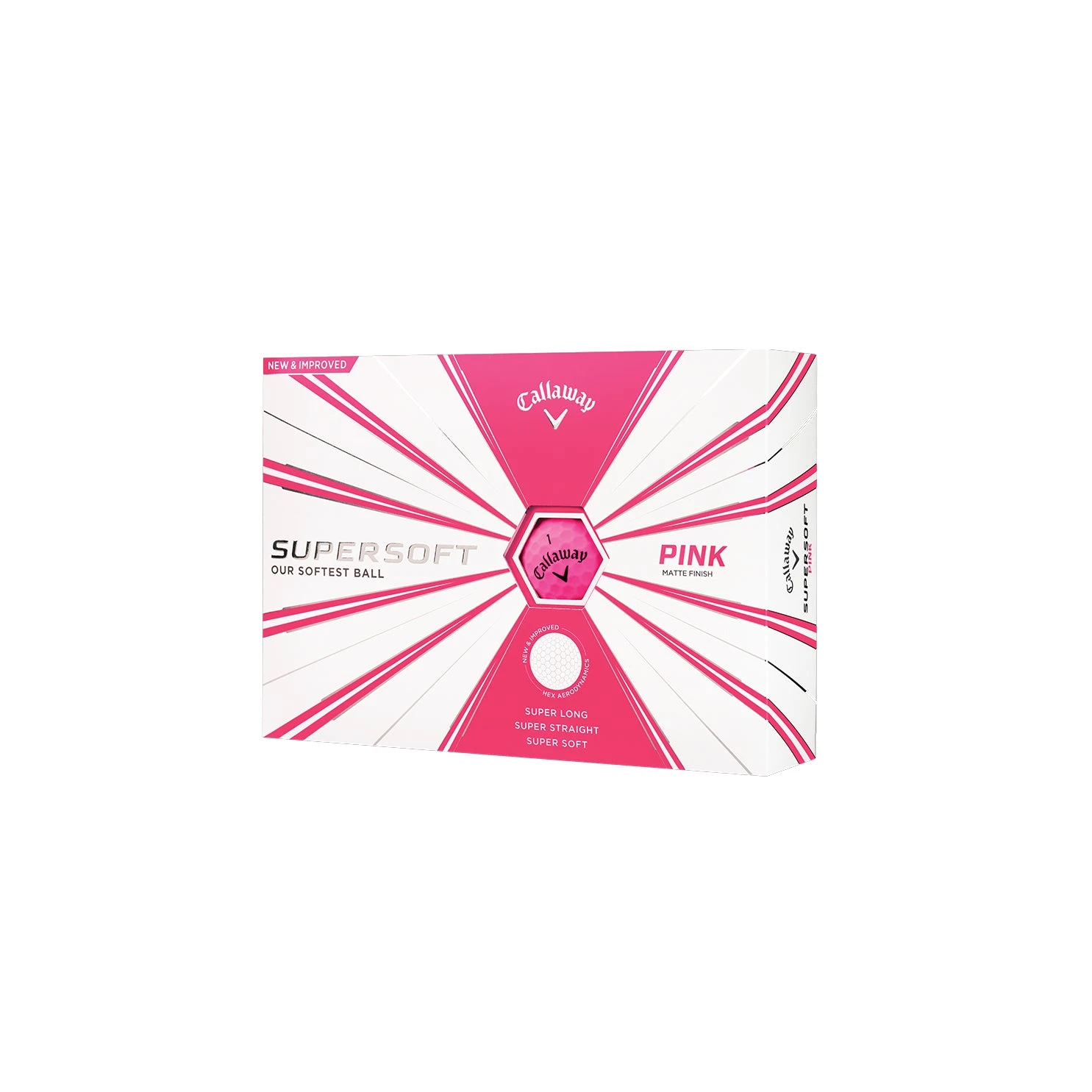 Callaway Supersoft Pink Golf Balls 1 Callaway Supersoft Pink Golf Balls