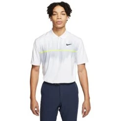 Nike Dri-FIT Vapor Printed Mens Golf Polo -Cheap Golf Shop 13205 100WHITE