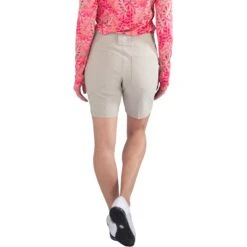 JoFit Belted 7.5in Womens Golf Shorts -Cheap Golf Shop 17509 SAND 2