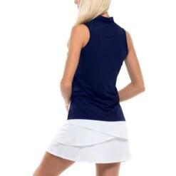 Lucky In Love Charger Womens Golf Tank Top -Cheap Golf Shop 20465 MIDNIGHT401 1