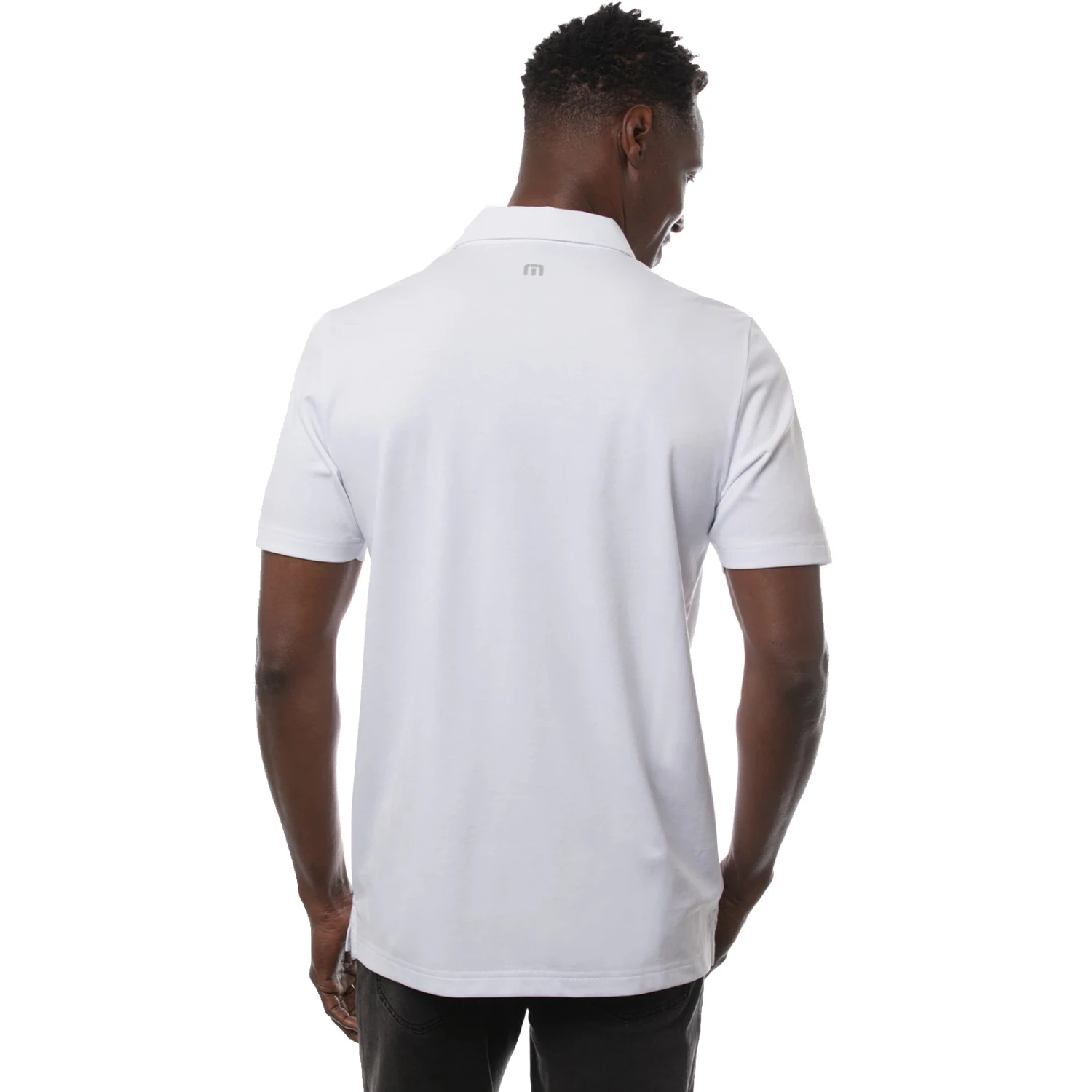 TravisMathew Get Iced White Mens Golf Polo 3 TravisMathew Get Iced White Mens Golf Polo - Image 3