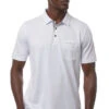 TravisMathew Get Iced White Mens Golf Polo
