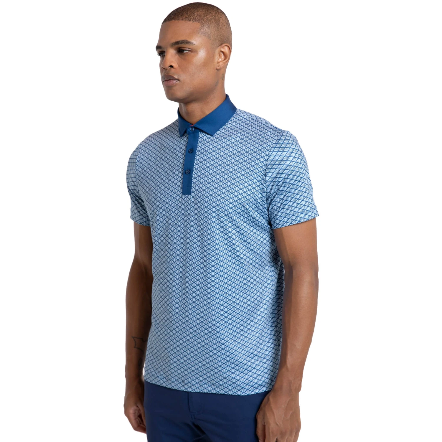Redvanly Amherst Classic Blue Mens Golf Polo 1 Redvanly Amherst Classic Blue Mens Golf Polo
